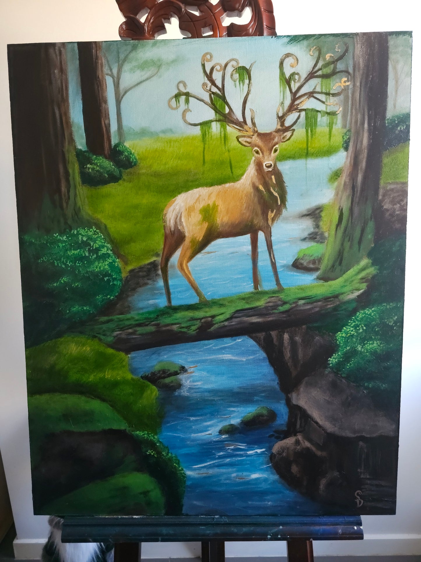 "Guardian Of The Woods" Original Oil Painting