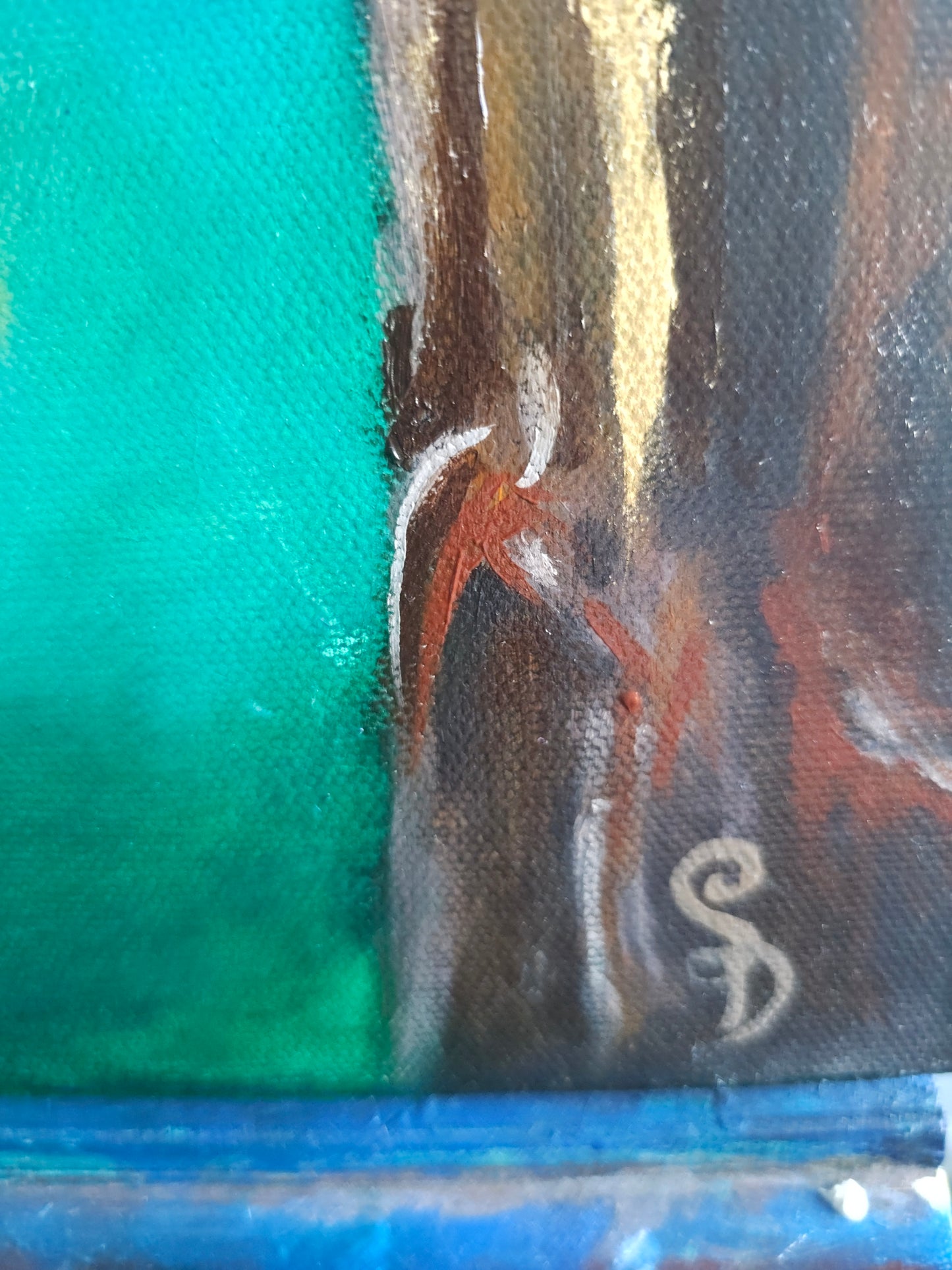 "Little Builder" Original Oil Painting