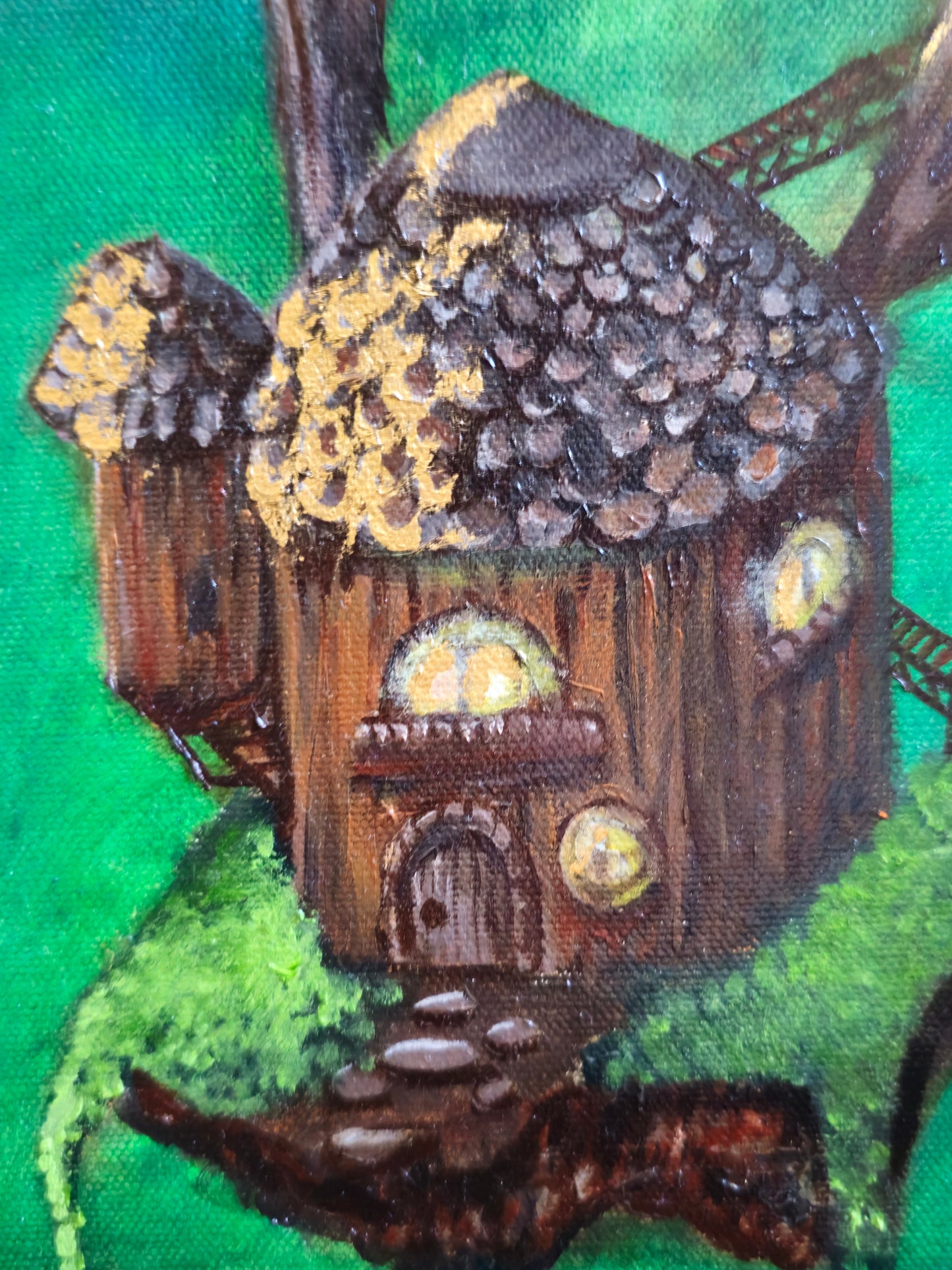 "Little Builder" Original Oil Painting